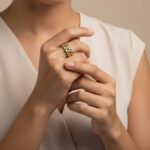 Tricolor gouden flexibele ring