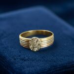 Tricolor gouden ring met diamanten