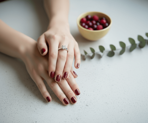 Wit gouden ring met solitair briljant