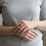 Gouden ring met smaragd