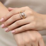 Gouden Christian ster zirkonia ring