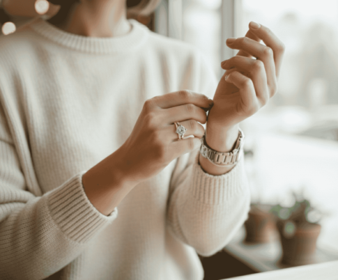 Bicolor Christian ring met zirkonia