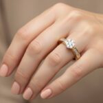 Atelier Christian geel gouden ring met briljanten