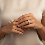 Geel gouden ring met briljant geslepen diamanten