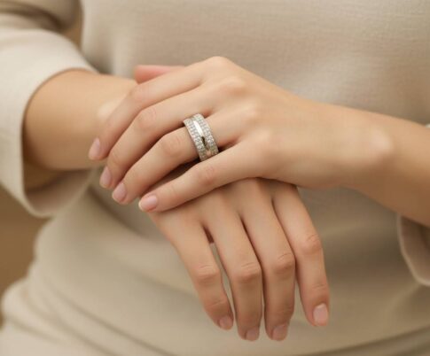 Wit gouden briljanten ring