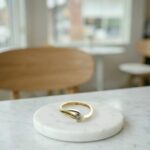 Christian gouden ring met briljant geslepen diamant