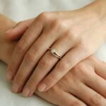 Christian gouden ring met briljant geslepen diamant