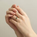 Gouden ring met smaragd