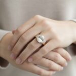 Geel gouden Christian ring met zirkonia