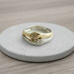 Christian bicolor ring met zirkonia