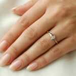 Christian gouden ring met briljant geslepen diamant