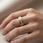 18 karaat bicolor ring met diamanten