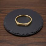 Geel gouden diamanten ring