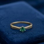 Gouden ring met smaragd