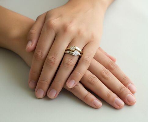 Christian bicolor ring met zirkonia