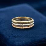 Christian gouden tricolor ring