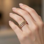 Christian gouden tricolor ring