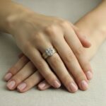 Tricolor gouden ring met diamanten