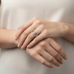 Gouden Christian ster zirkonia ring