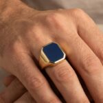 Gouden ring met lagensteen