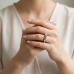 Ring met saffier en diamanten