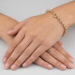 14 karaat gouden jasseron armband