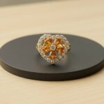 21 karaat ring met citrien