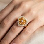 21 karaat ring met citrien