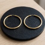 Grote geel gouden oorbellen