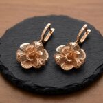 14 karaat rosé gouden oorbellen