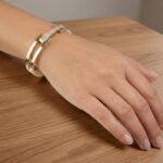 Christian geel en wit gouden armband