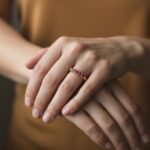 Gouden ring met toermalijnen