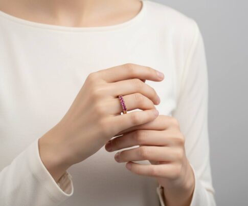 Gouden ring met toermalijnen