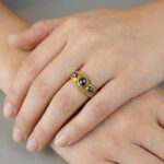 Christian gouden ring met granaat