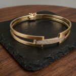 Christian geel en wit gouden armband