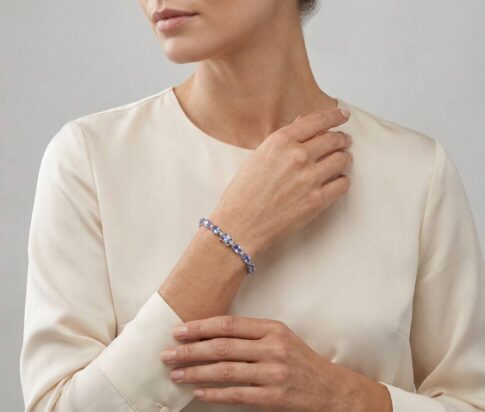 Christian tanzaniet armband