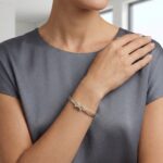 14 karaat gouden slavenarmband met veerslot