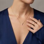 Gouden ketting met Y zirkonia hanger