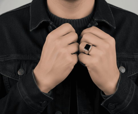 Christian geel gouden onyx ring