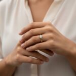 14 karaat bicolor zirkonia ring