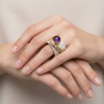 Zilveren amethist ring met zirkonia