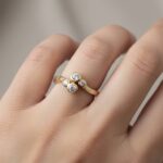 14 karaat gouden ring met zikronia