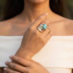 Zilveren ring met turkoois