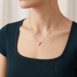 Gouden ketting met Y zirkonia hanger