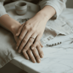 Gouden ring met aquamarijn