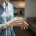 Wit gouden Swarovski zirconia ring