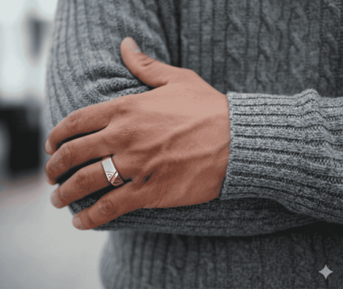 Christian diamanten cachet ring