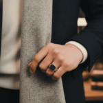 Gouden Christian lagensteen cachet ring