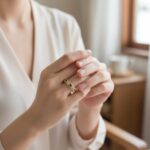 Christian ring met saffier en diamanten