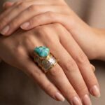 Zilveren ring met turkoois